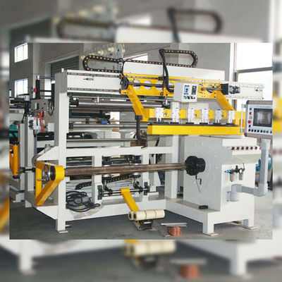 PLC Control Transformer Foil Winding Machine 1200mm Width Copper Strip