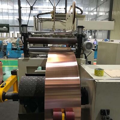 380V Power Supply Transformer Foil Winding Machine with 2 Sets Deburring Unit and 12 Months Warranty