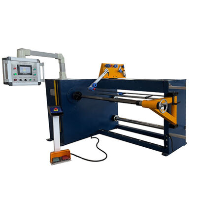 Automatic Coil Winding Machine with 1000mm Winding Width, Servo Motor-Driven Wire Guide, and PLC Control System