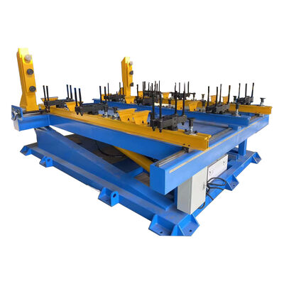 10-Ton Capacity Hydraulic Core Assembly Table with 90° Tilting System and Adjustable Column Distance