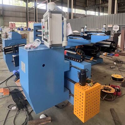 BRJ600-2-2 Dual Foil Decoiler Copper Foil Winding Machine with PLC and HMI Automation and TIG Welding System